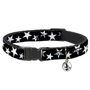 Cat Collar Breakaway - Multi Stars Black White Black White Outline Breakaway Cat Collars Buckle-Down