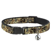 Cat Collar Breakaway - Mud Flap Girls Camo Browns Breakaway Cat Collars Buckle-Down