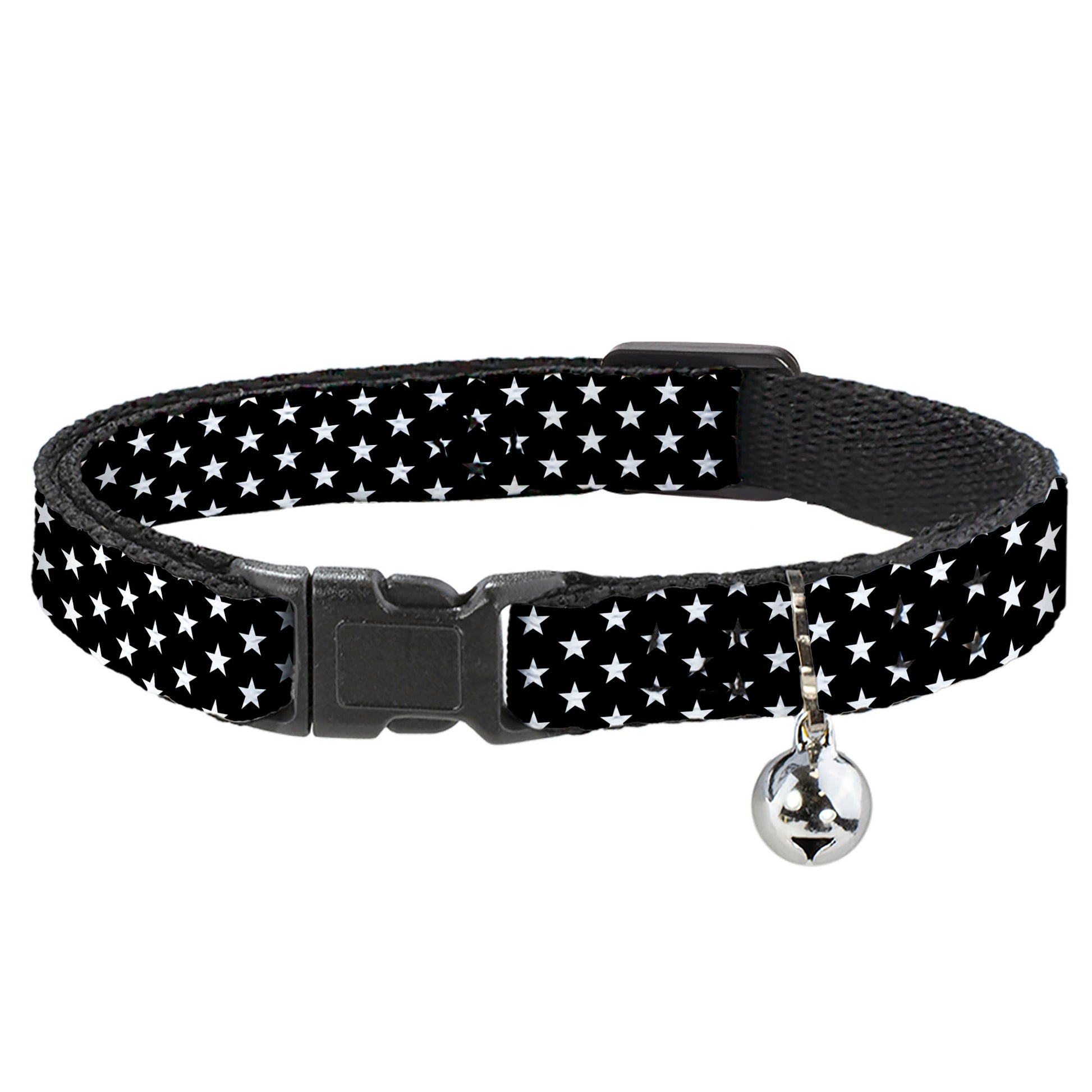 Cat Collar Breakaway - Mini Stars3 Black White Breakaway Cat Collars Buckle-Down