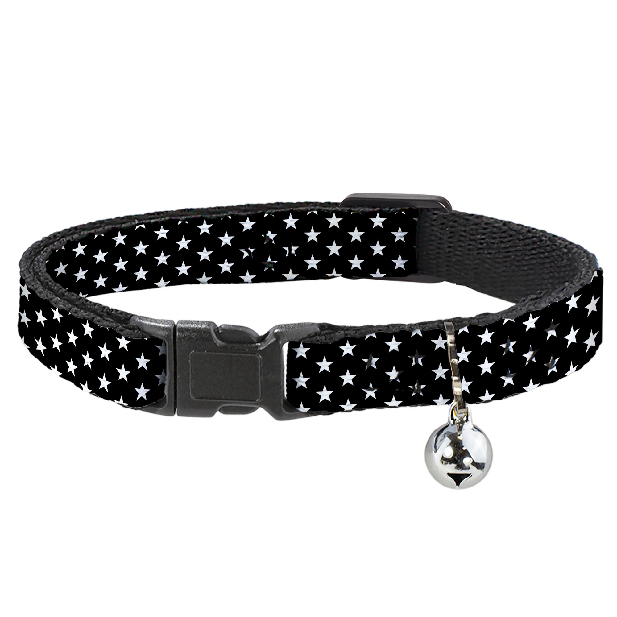 Cat Collar Breakaway - Mini Stars3 Black White Breakaway Cat Collars Buckle-Down