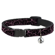 Breakaway Cat Collar with Bell - Marble Black/Baby Pink Breakaway Cat Collars Buckle-Down   