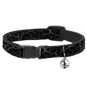 Breakaway Cat Collar with Bell - Marble Black/Charcoal Gray Breakaway Cat Collars Buckle-Down   