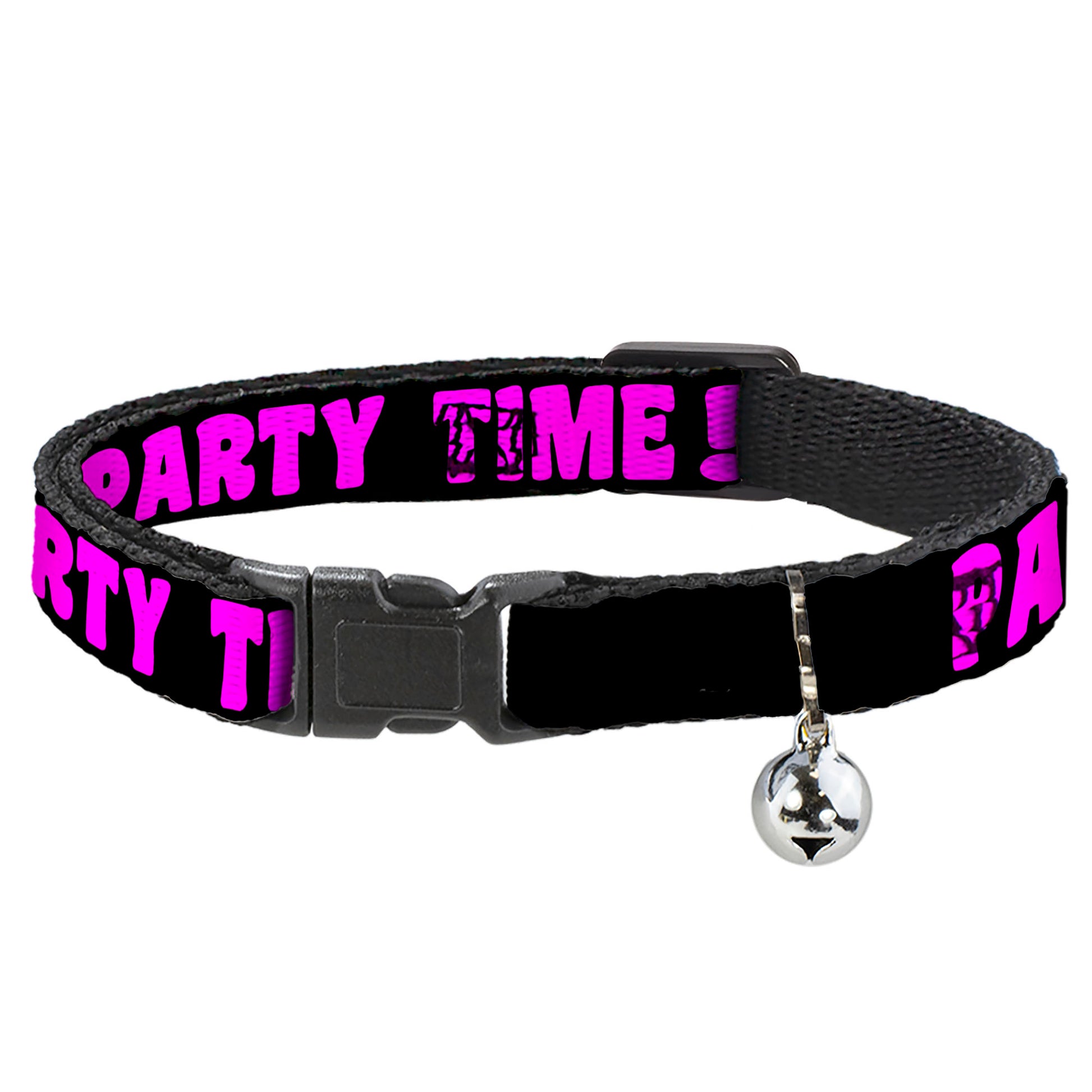 Cat Collar Breakaway - PARTY TIME! Black Fuchsia Breakaway Cat Collars Buckle-Down