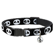Cat Collar Breakaway - Panda Face Black White Breakaway Cat Collars Buckle-Down