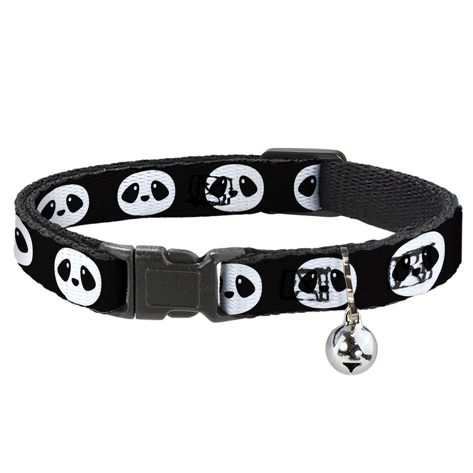 Cat Collar Breakaway - Panda Face Black White Breakaway Cat Collars Buckle-Down