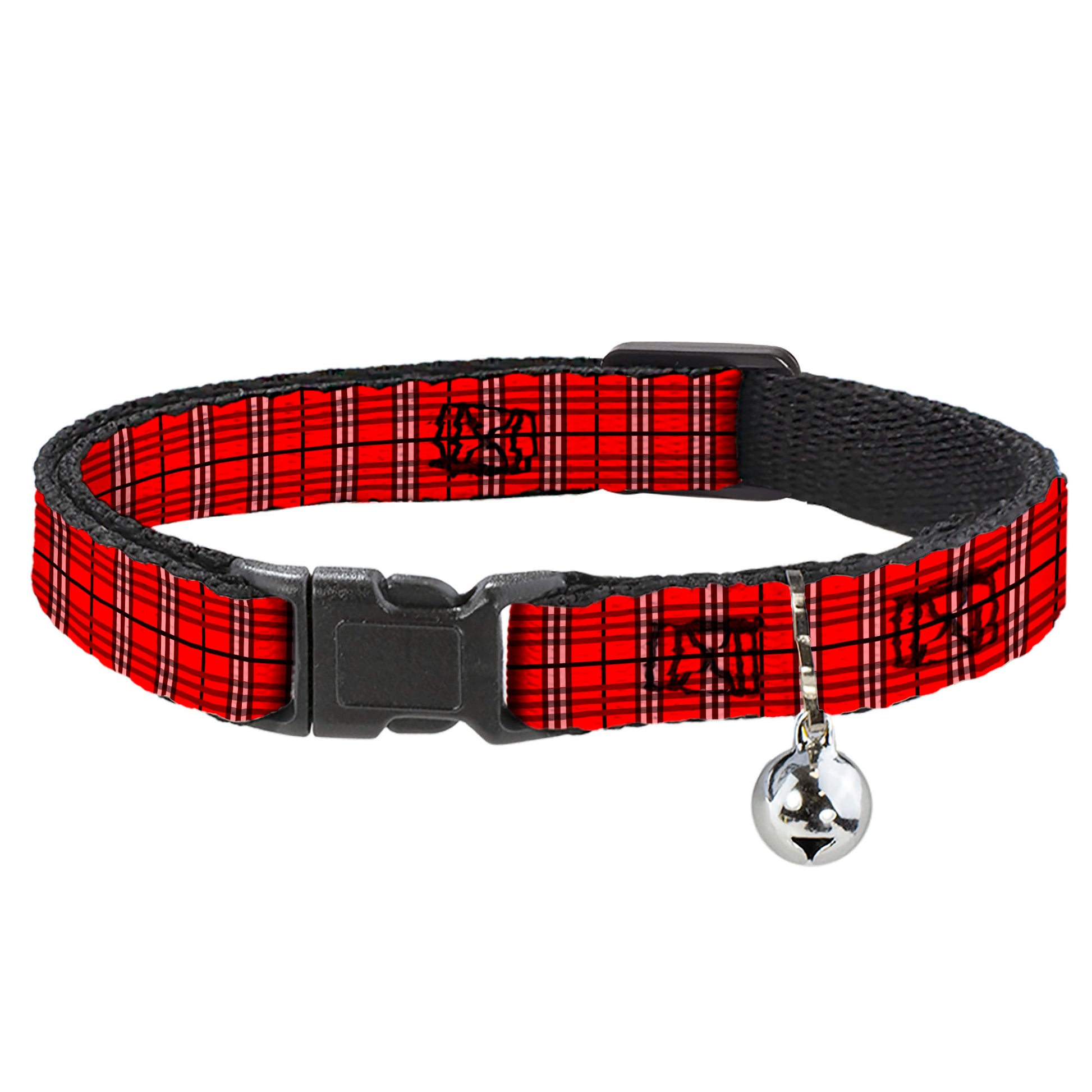 Cat Collar Breakaway - Plaid Red Breakaway Cat Collars Buckle-Down