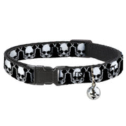 Cat Collar Breakaway - Panda Skulls Breakaway Cat Collars Buckle-Down