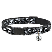 Cat Collar Breakaway - Panda w Sunglasses & Palm Trees Breakaway Cat Collars Buckle-Down