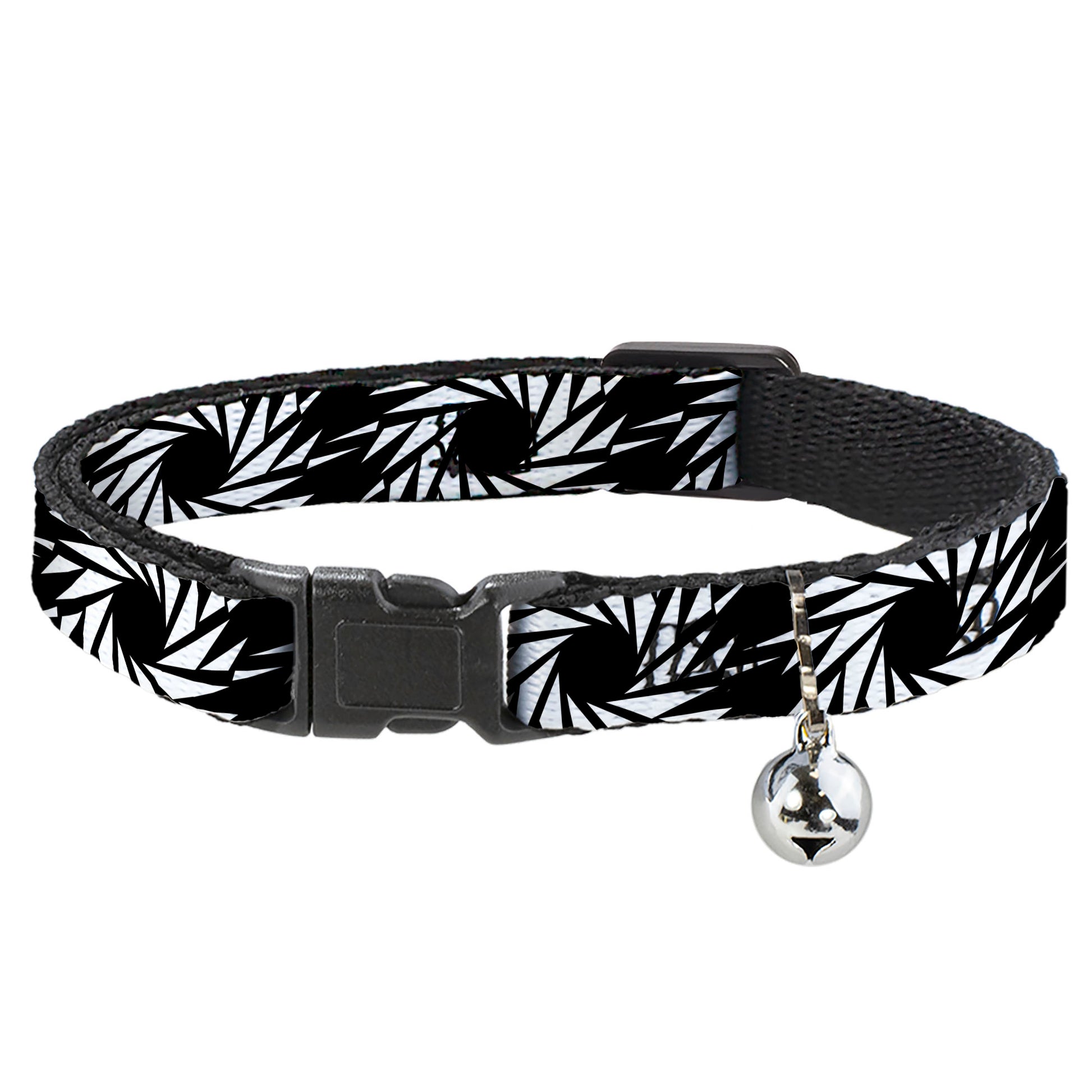 Cat Collar Breakaway - Pinwheel Black White Breakaway Cat Collars Buckle-Down