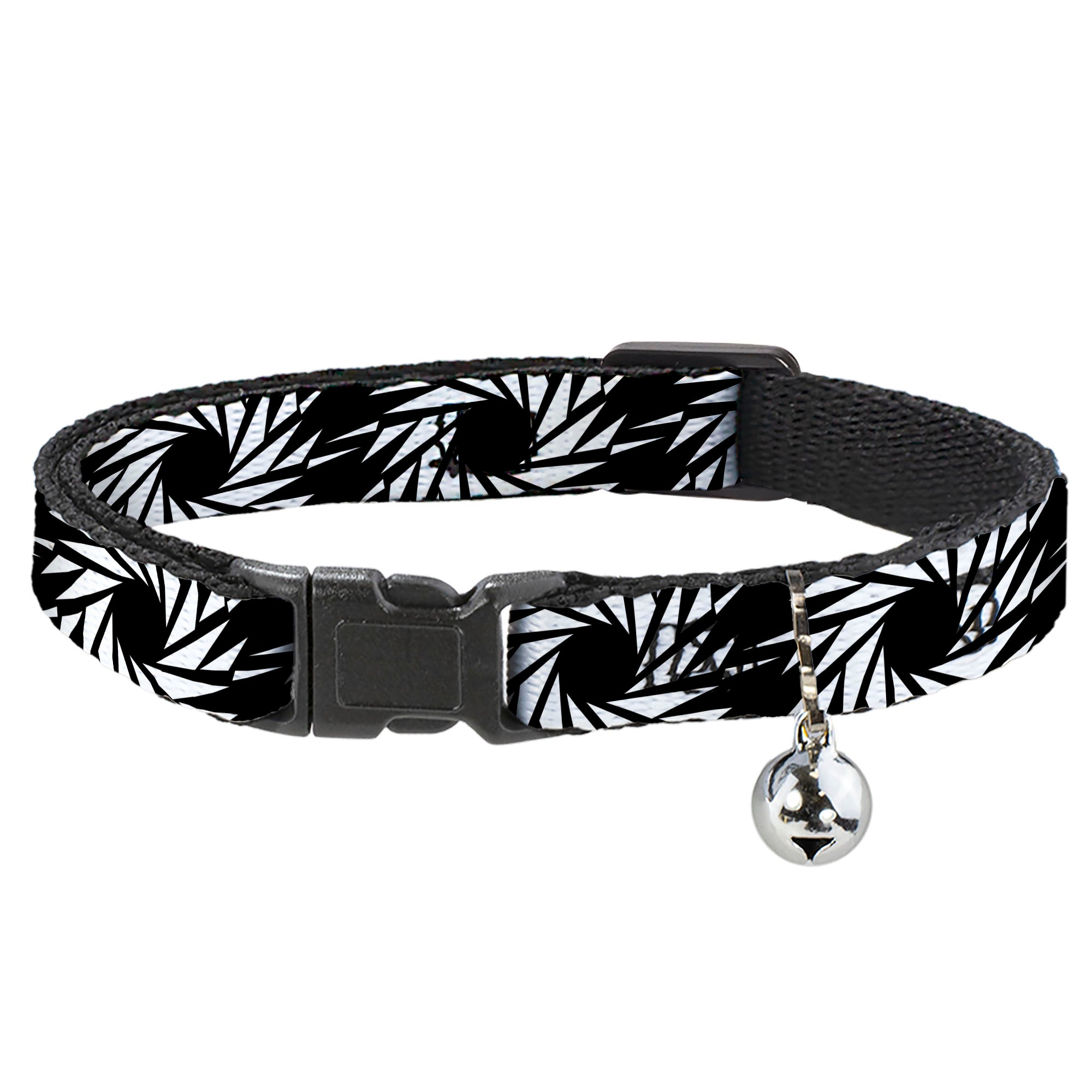 Cat Collar Breakaway - Pinwheel Black White Breakaway Cat Collars Buckle-Down