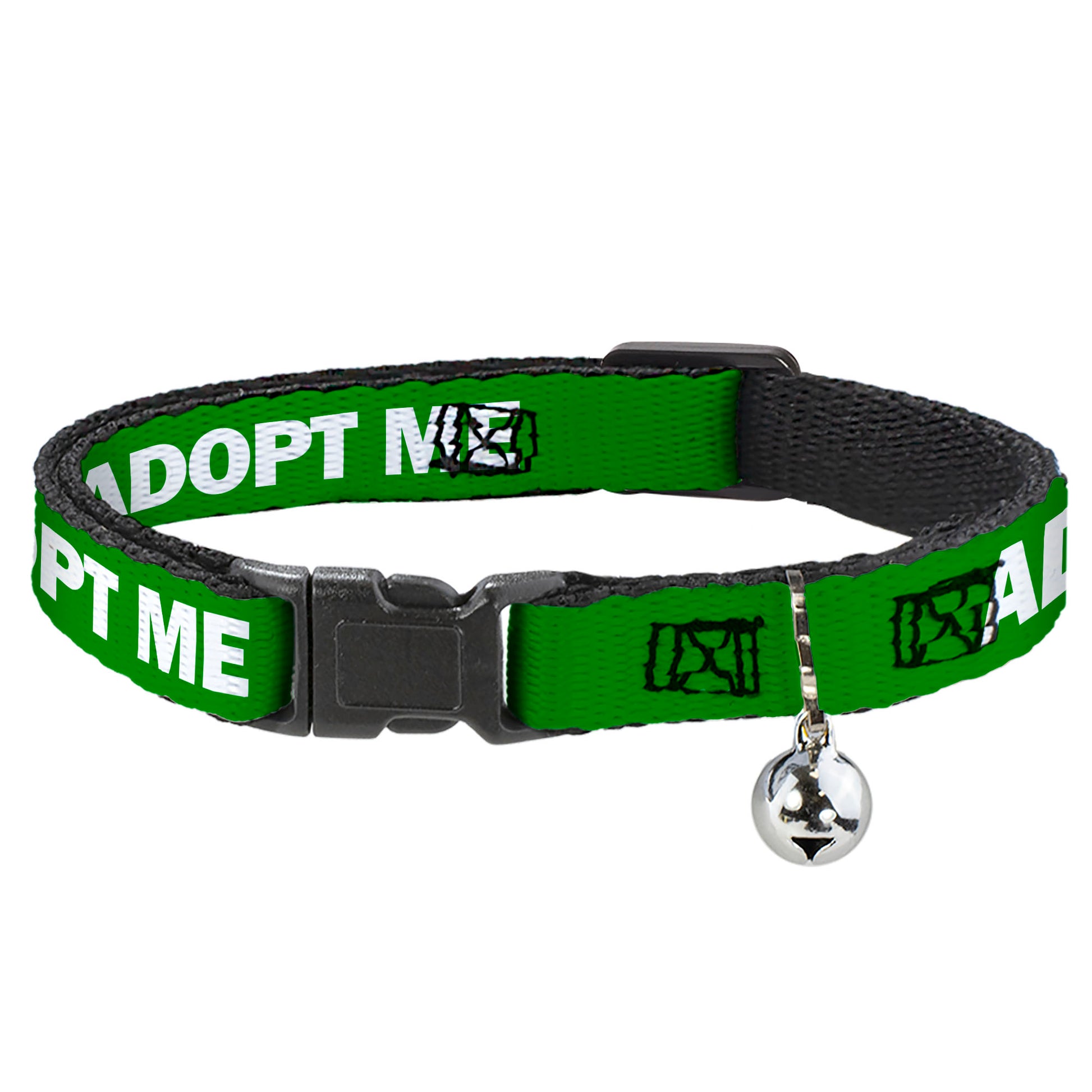 Cat Collar Breakaway - Pet Quote ADOPT ME Green White Breakaway Cat Collars Buckle-Down