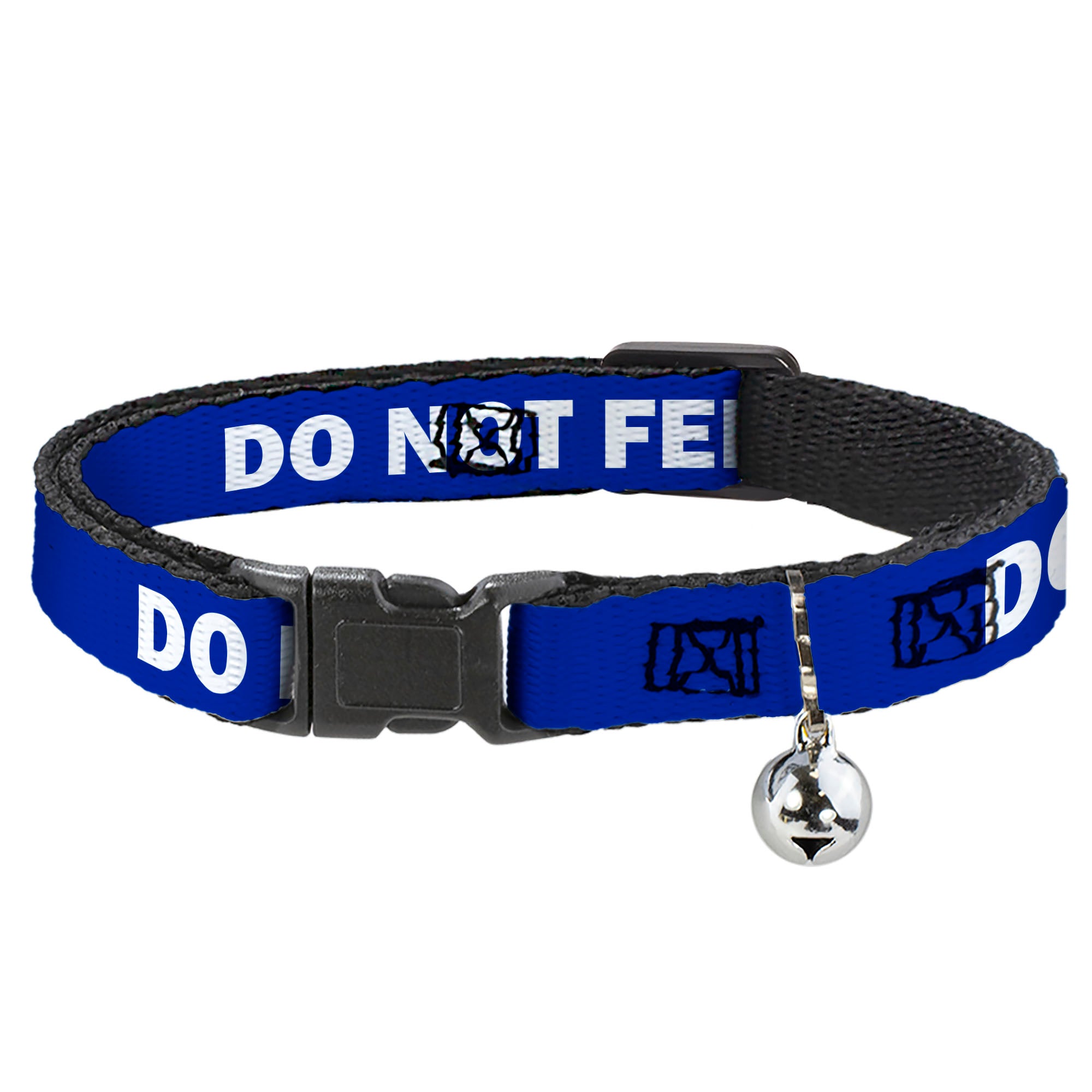 Cat Collar Breakaway - Pet Quote DO NOT FEED Navy White Breakaway Cat Collars Buckle-Down