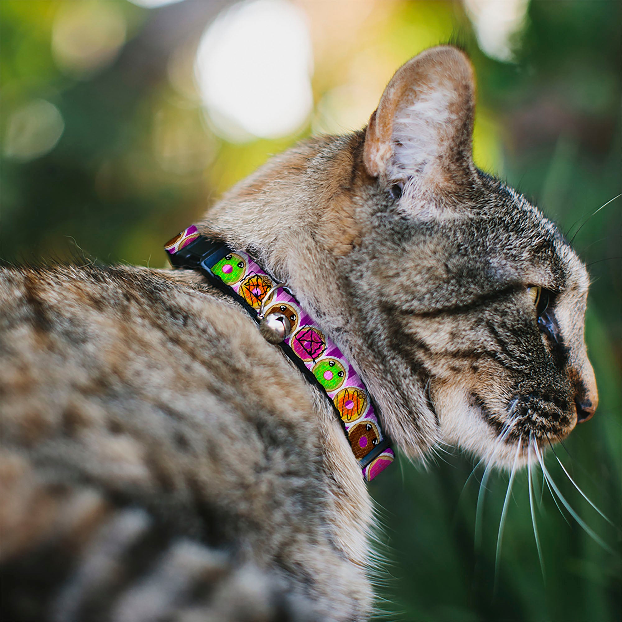 Cat Collar Breakaway - Sprinkle Donut Expressions Pink Breakaway Cat Collars Buckle-Down