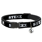 Cat Collar Breakaway - STEEZ Black White Breakaway Cat Collars Buckle-Down