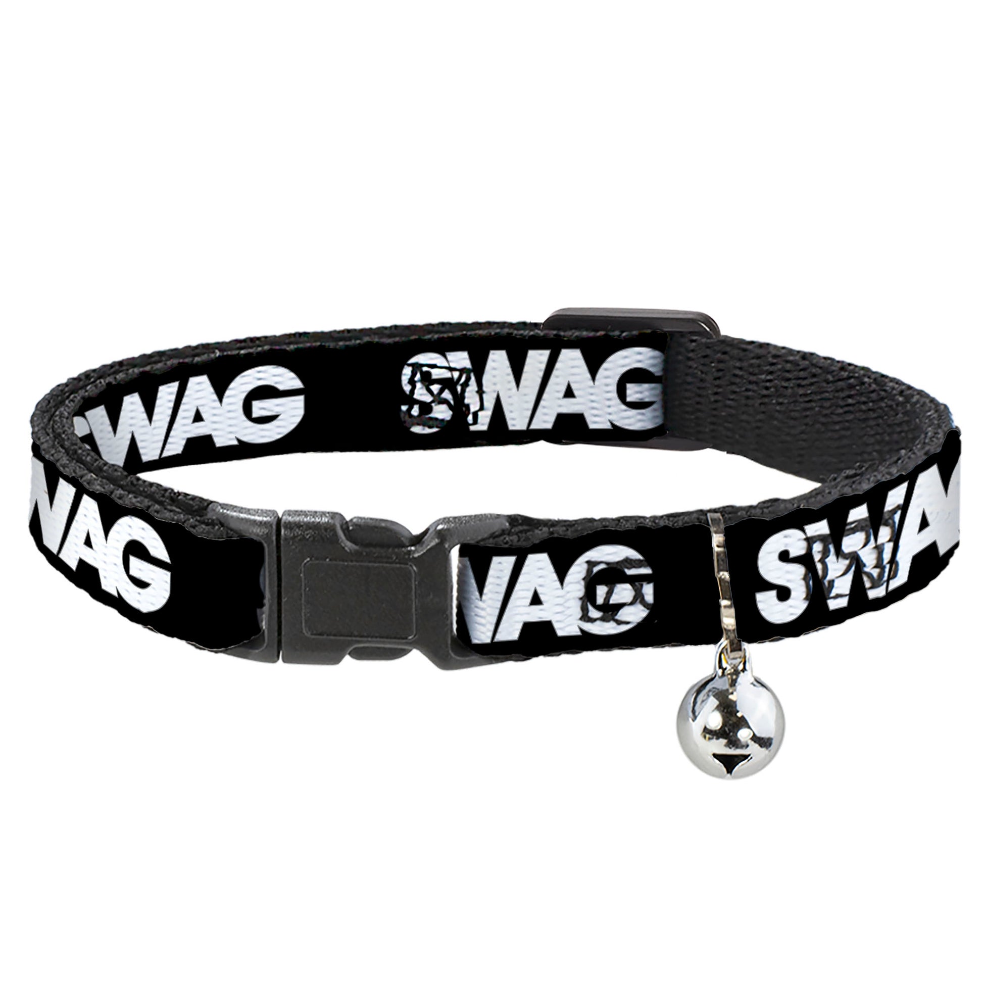 Cat Collar Breakaway - SWAG Black White Breakaway Cat Collars Buckle-Down