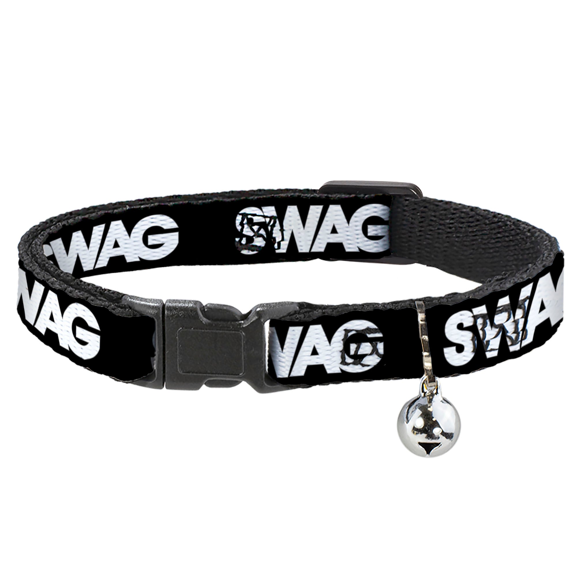 Cat Collar Breakaway - SWAG Black White Breakaway Cat Collars Buckle-Down