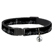 Cat Collar Breakaway - Seattle Vivid Skyline Black White Breakaway Cat Collars Buckle-Down