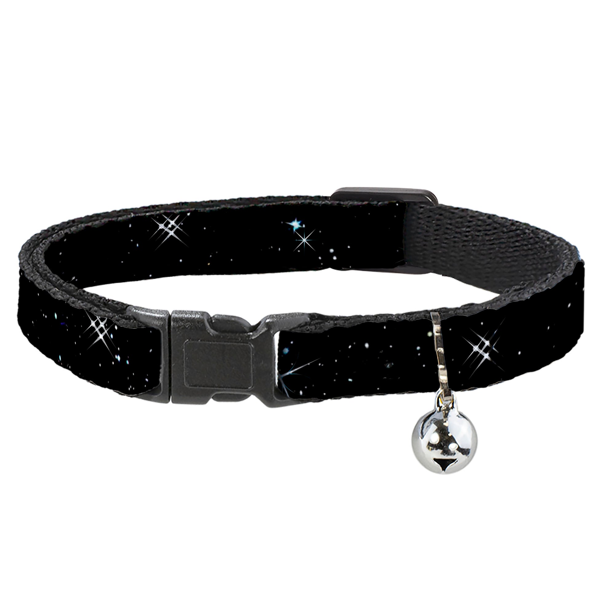 Cat Collar Breakaway - Shining Stars Black White Breakaway Cat Collars Buckle-Down