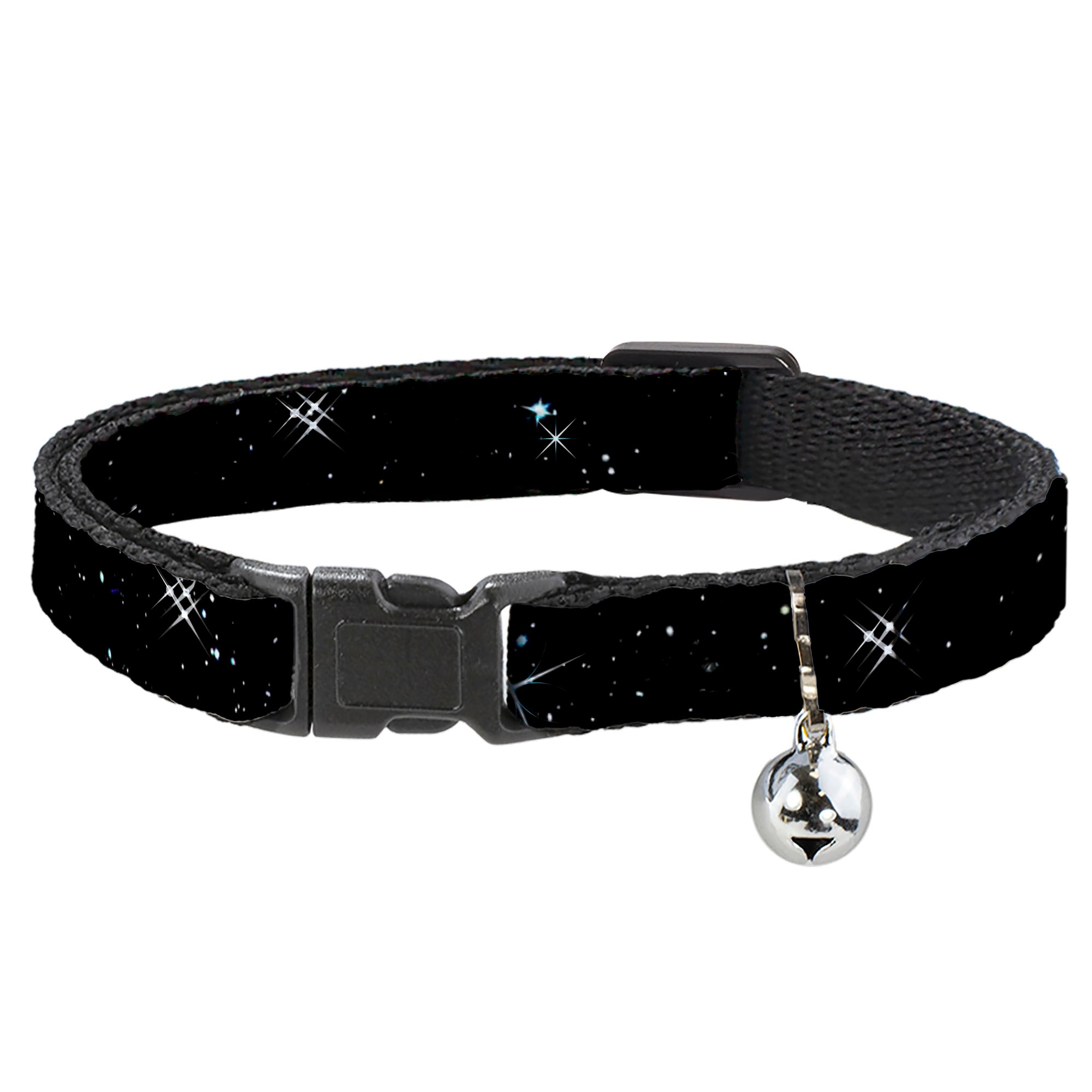 Cat Collar Breakaway - Shining Stars Black White Breakaway Cat Collars Buckle-Down