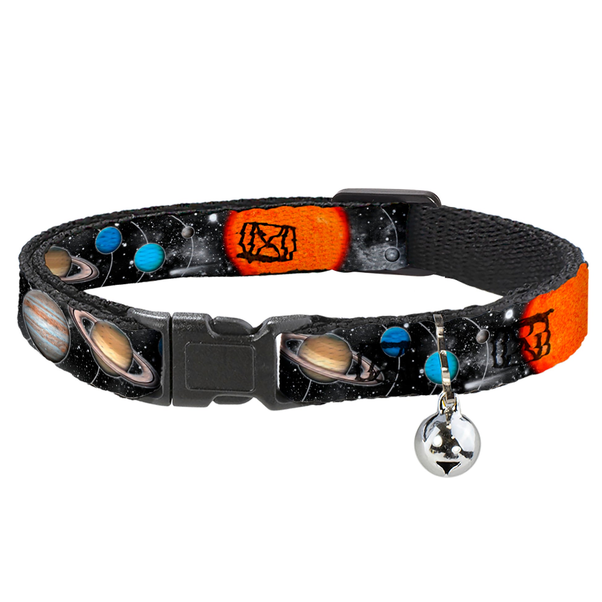 Cat Collar Breakaway - Solar System Sun Planets Stars Breakaway Cat Collars Buckle-Down