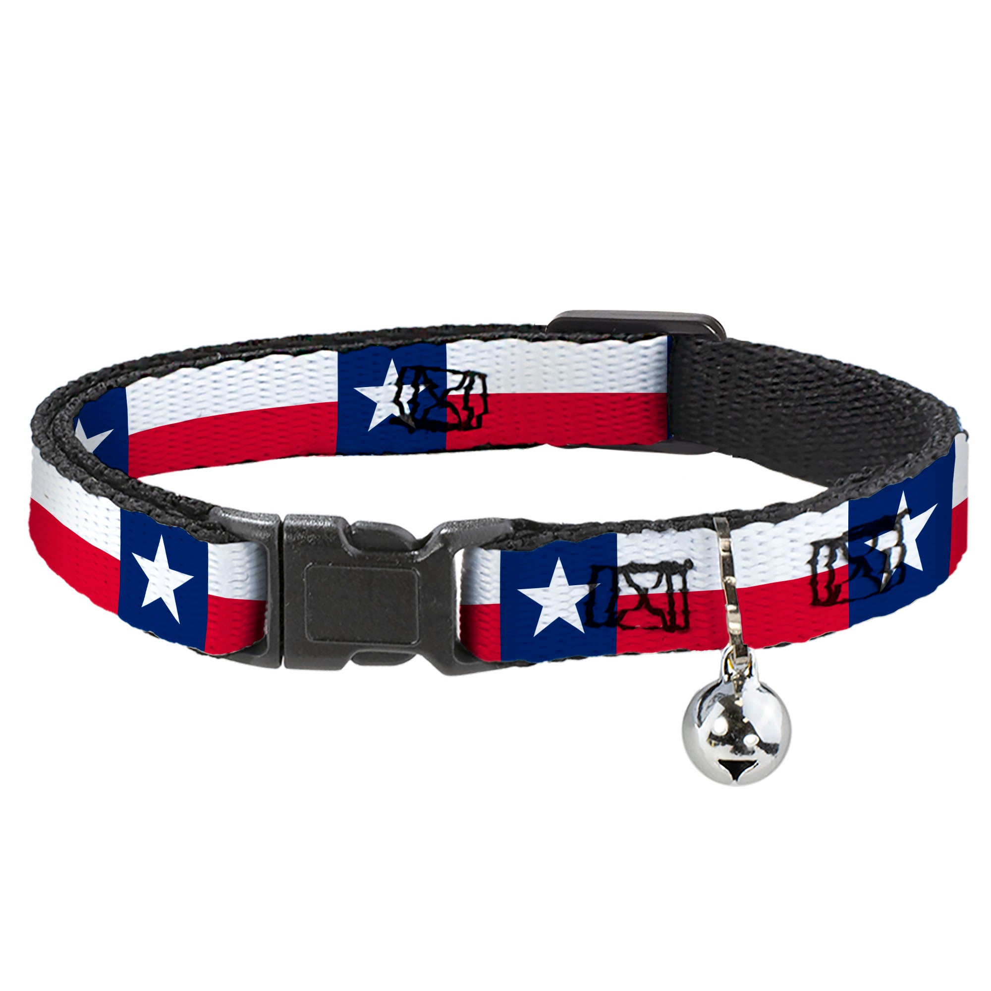 Cat Collar Breakaway - Texas Flag Continuous Repeat Breakaway Cat Collars Buckle-Down