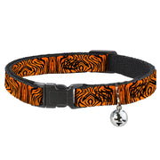 Cat Collar Breakaway - Tiger2 Orange Black Breakaway Cat Collars Buckle-Down