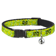 Cat Collar Breakaway with Bell - Tennis Balls Stacked Breakaway Cat Collars Buckle-Down