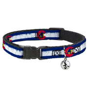 Cat Collar Breakaway - Colorado Flag Snowboarder Weathered Breakaway Cat Collars Buckle-Down