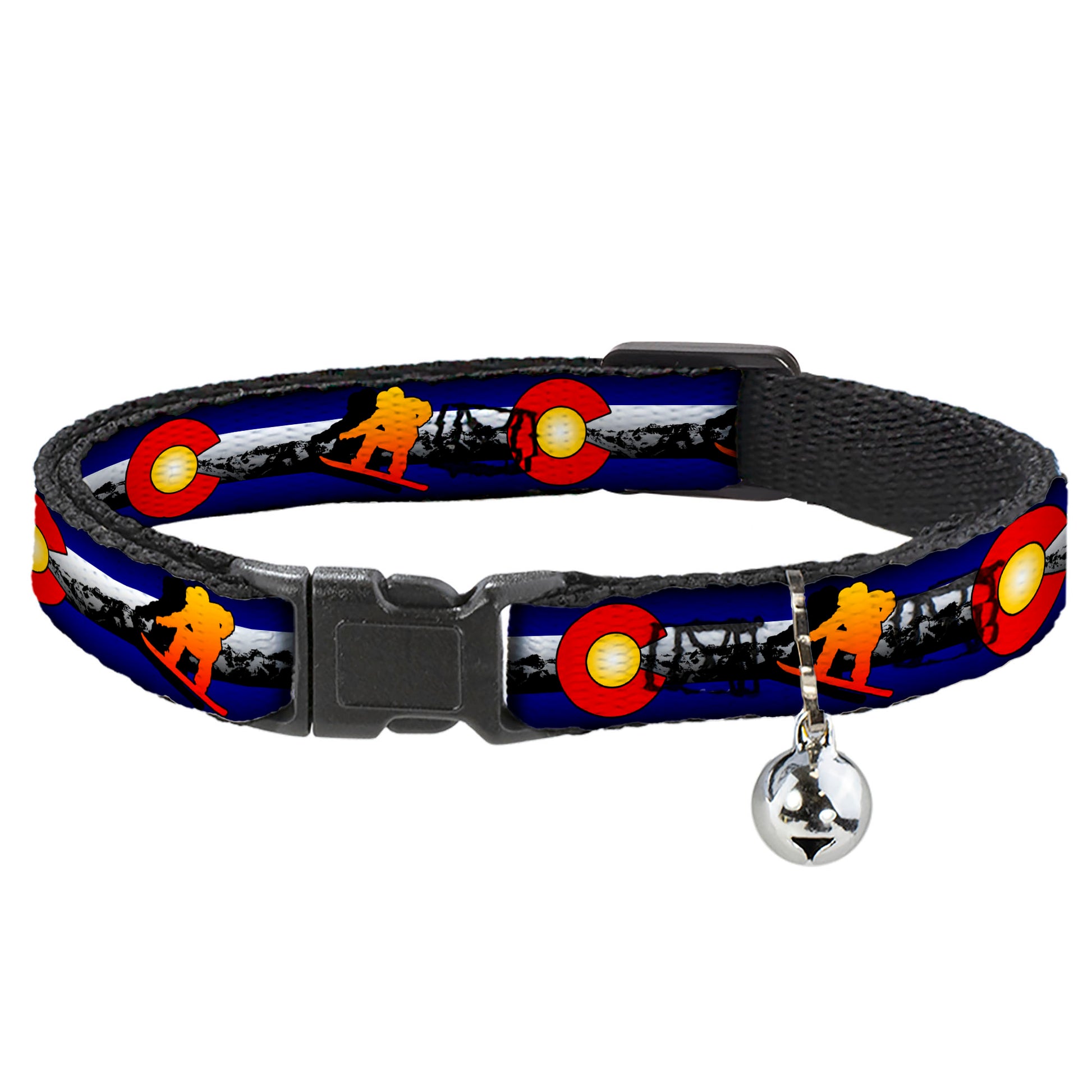 Cat Collar Breakaway - Colorado Snowboarder3 Orange Mountians Breakaway Cat Collars Buckle-Down