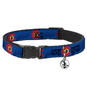 Cat Collar Breakaway - Colorado Skier3 Blues Red Yellow Breakaway Cat Collars Buckle-Down