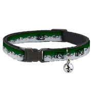 Cat Collar Breakaway - Colorado Mountains Green Grays Breakaway Cat Collars Buckle-Down