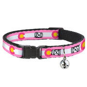 Cat Collar Breakaway - Colorado Flags5 Repeat Light Pink White Pink Yellow Breakaway Cat Collars Buckle-Down