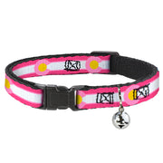 Cat Collar Breakaway - Colorado Flags7 Repeat Pinks White Light Pink Yellow Breakaway Cat Collars Buckle-Down