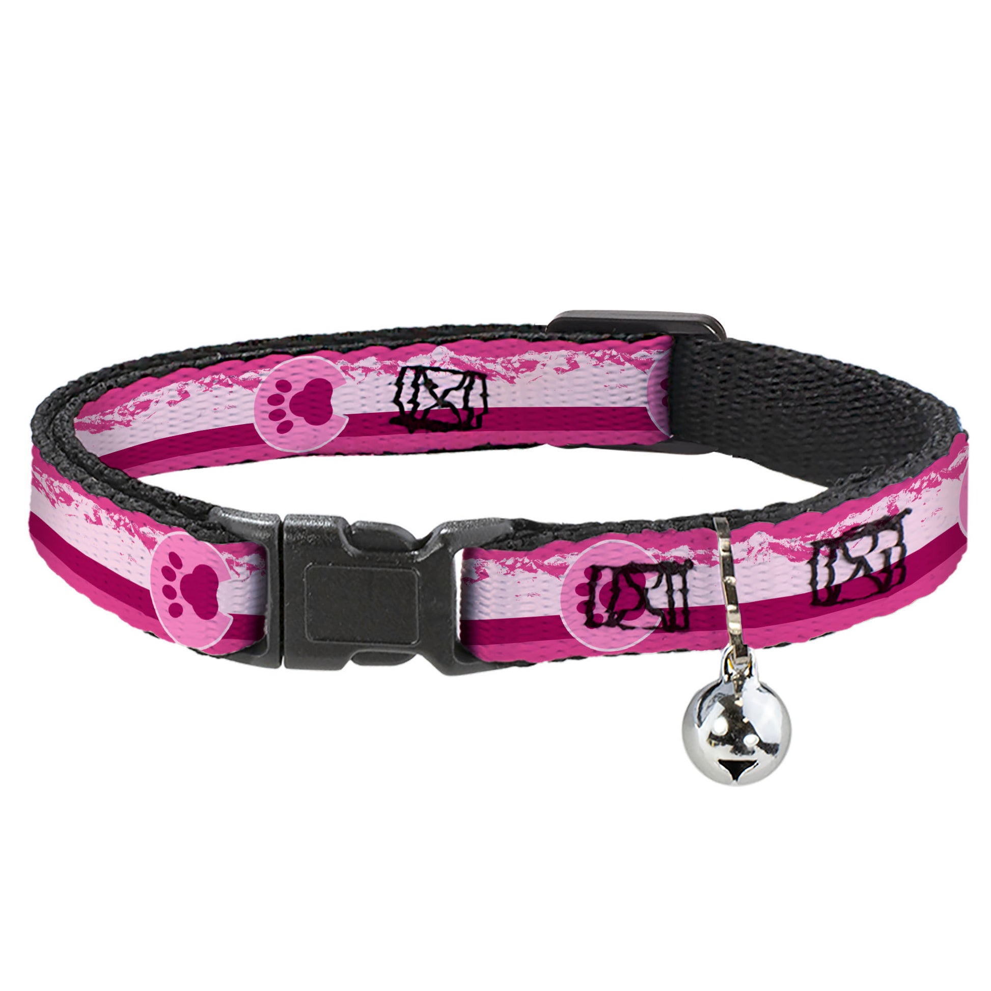 Cat Collar Breakaway - Colorado Paw Mountains Pinks Breakaway Cat Collars Buckle-Down