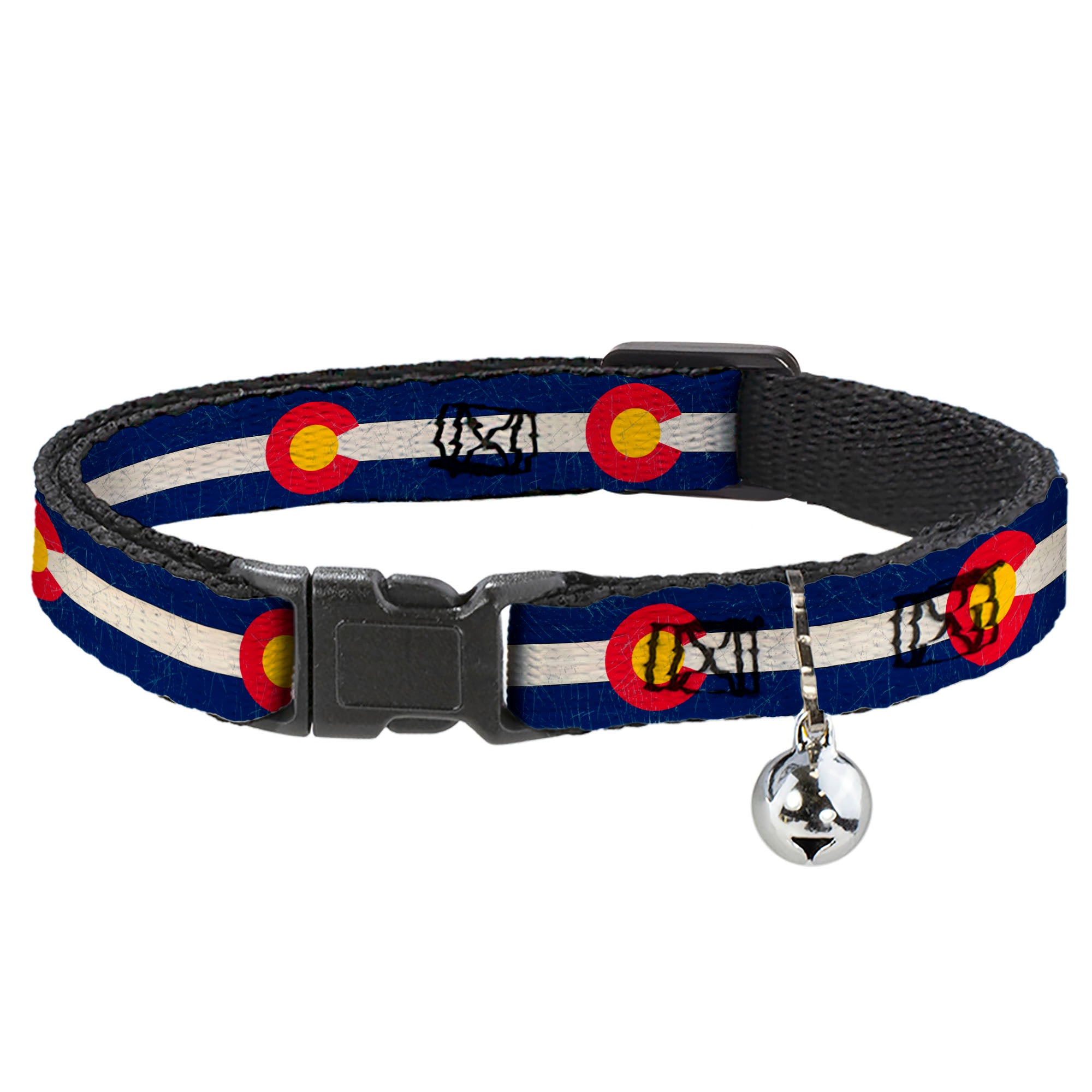 Cat Collar Breakaway - Colorado Flags2 Repeat Vintage Breakaway Cat Collars Buckle-Down