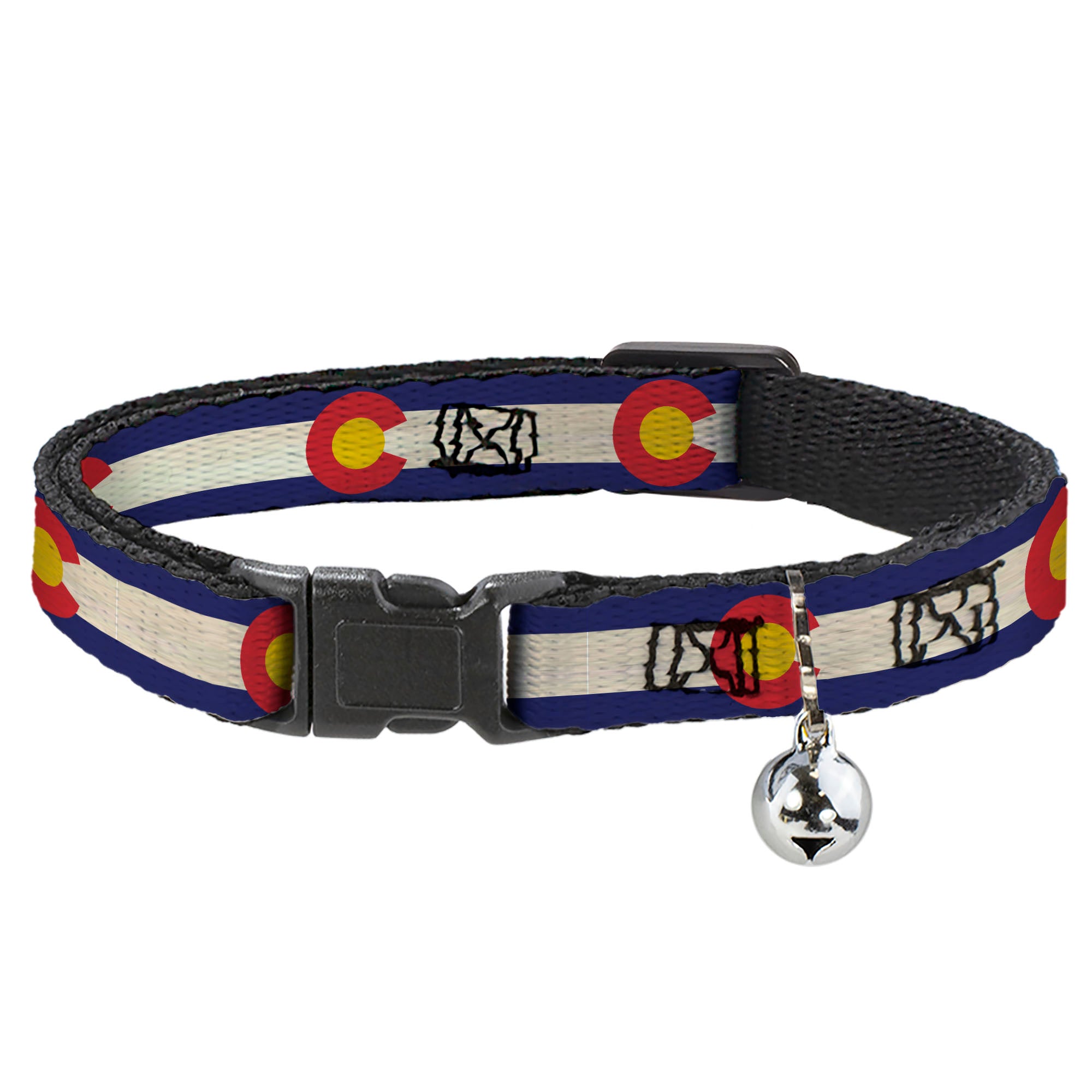 Cat Collar Breakaway - Colorado Flags2 Repeat Vintage2 Breakaway Cat Collars Buckle-Down