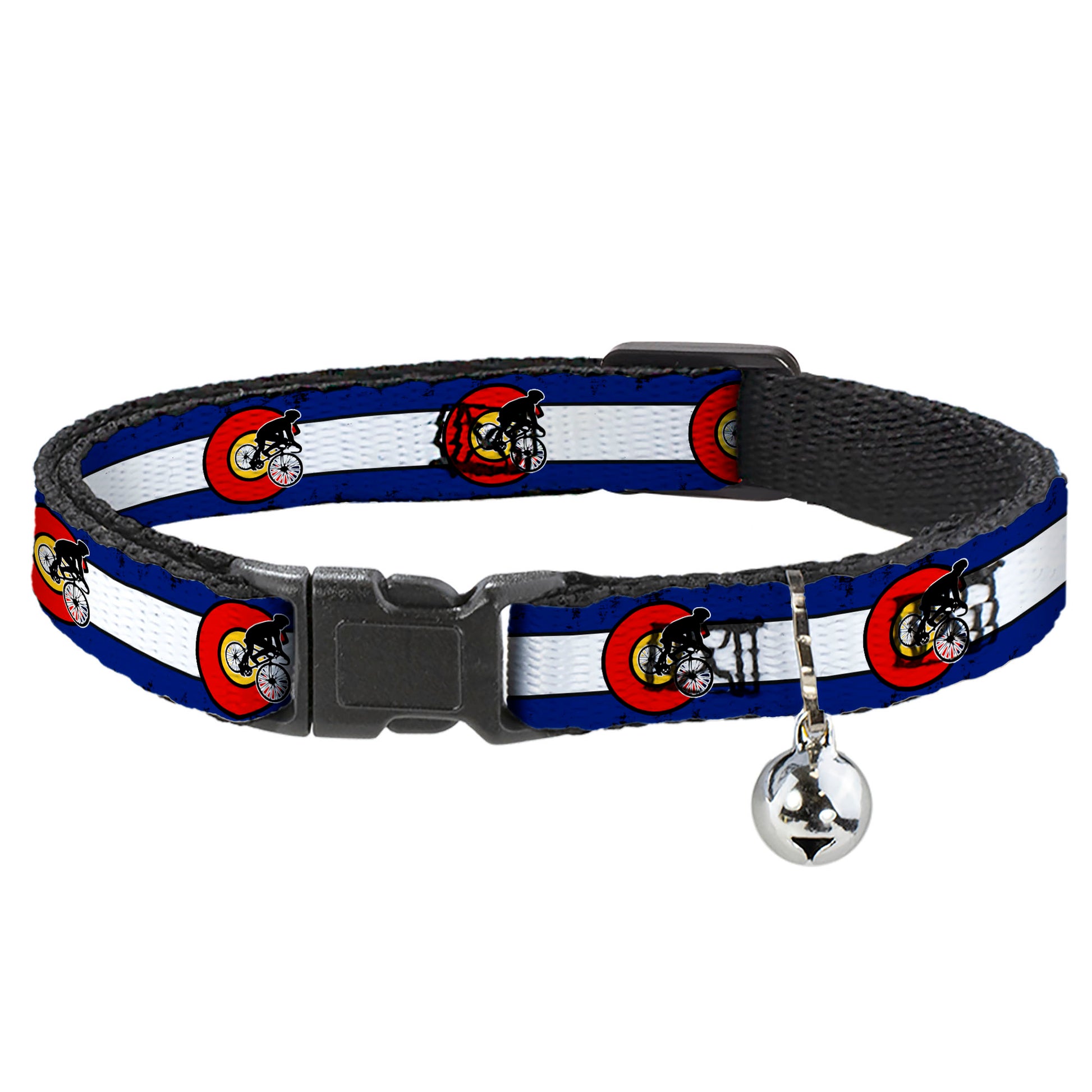 Cat Collar Breakaway - Colorado Biker Distressed Breakaway Cat Collars Buckle-Down