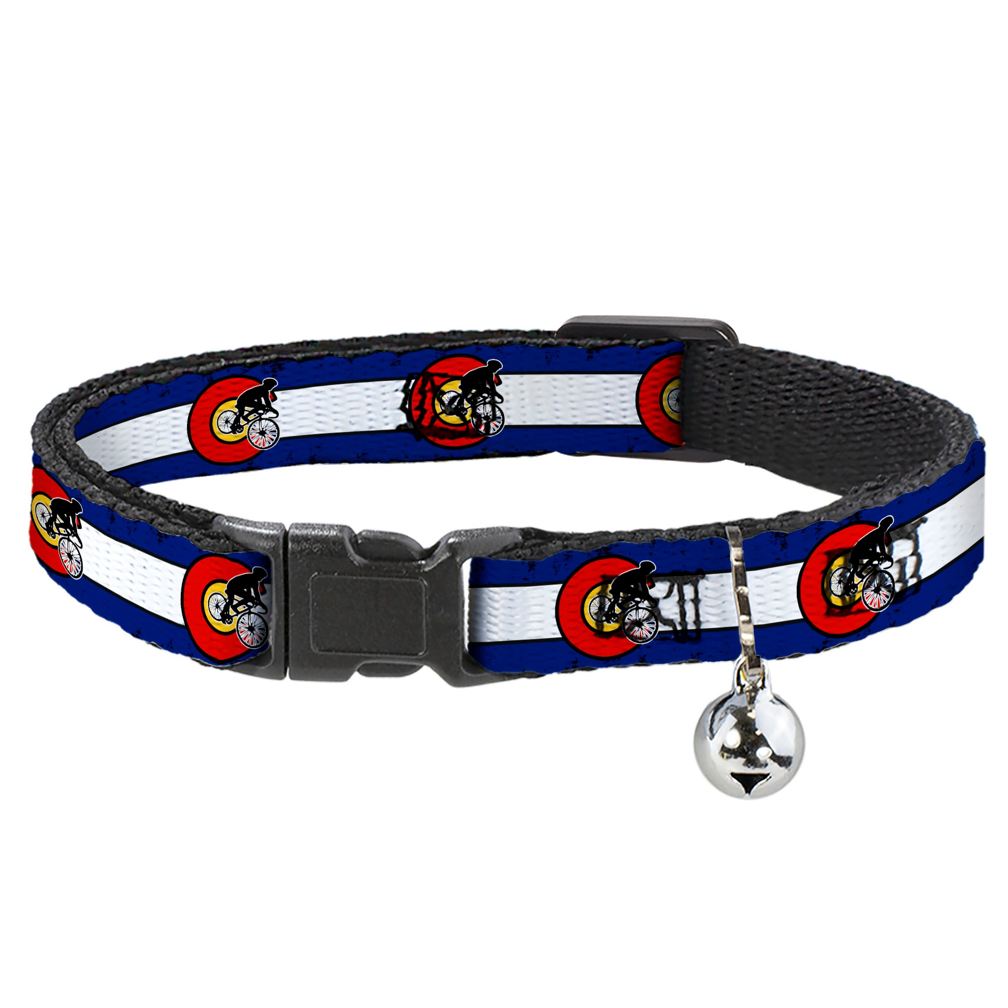 Cat Collar Breakaway - Colorado Biker Distressed Breakaway Cat Collars Buckle-Down