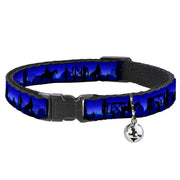 Cat Collar Breakaway - Cowboy Coyote Silhouettes Western Landscape Blues Black Breakaway Cat Collars Buckle-Down