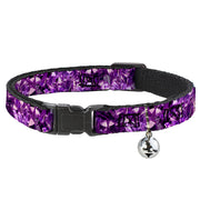 Cat Collar Breakaway - Crystals Purples Breakaway Cat Collars Buckle-Down