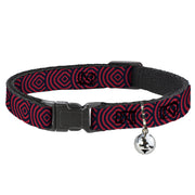 Cat Collar Breakaway - Square Target Red Navy Breakaway Cat Collars Buckle-Down