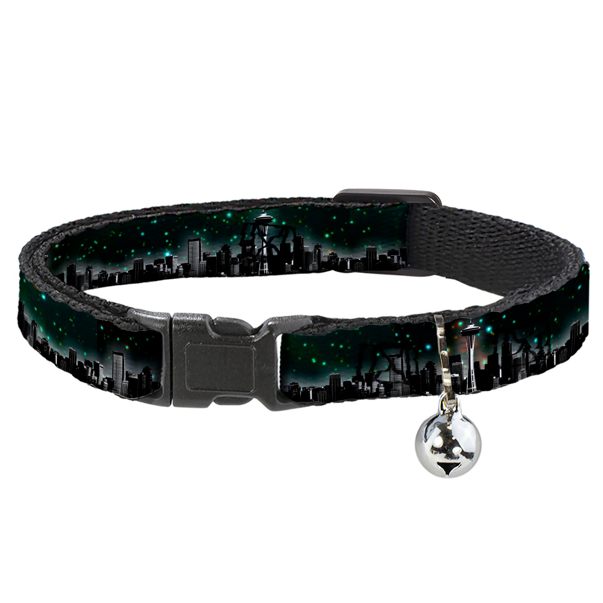 Cat Collar Breakaway - Seattle Vivid Skyline Space Dust Breakaway Cat Collars Buckle-Down