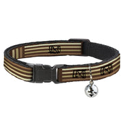 Cat Collar Breakaway - Stripe Blocks Browns Breakaway Cat Collars Buckle-Down