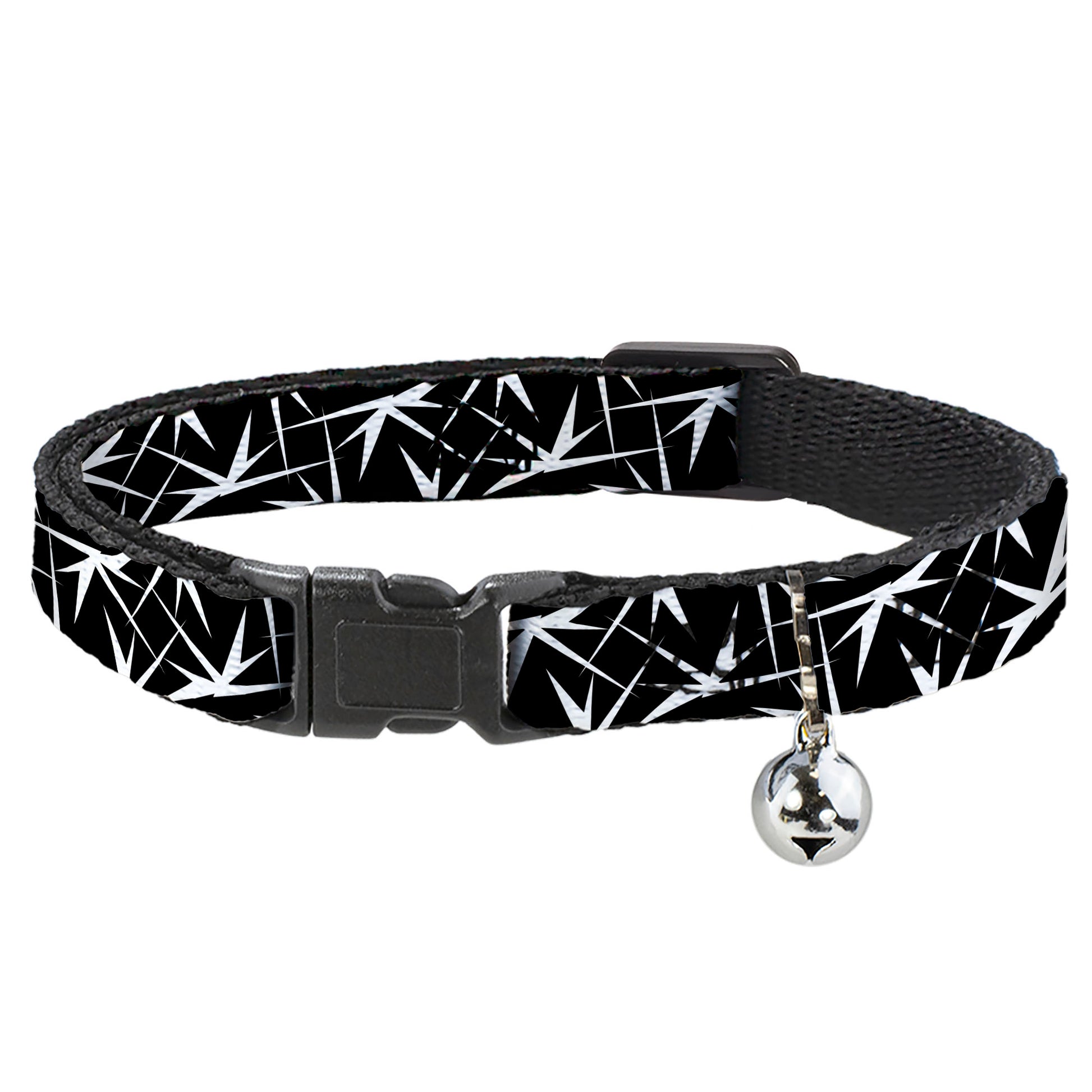 Cat Collar Breakaway - Spikes Scattered Black White Breakaway Cat Collars Buckle-Down