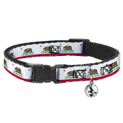 Cat Collar Breakaway - California Flag Continuous Breakaway Cat Collars Buckle-Down