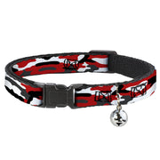Cat Collar Breakaway - Camo Red Black Gray White Breakaway Cat Collars Buckle-Down