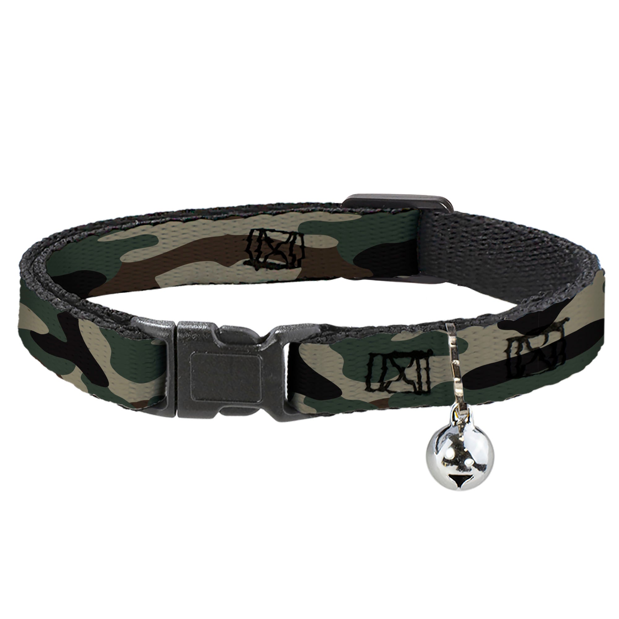 Breakaway Cat Collar with Bell - Camo Olive3 Breakaway Cat Collars Buckle-Down