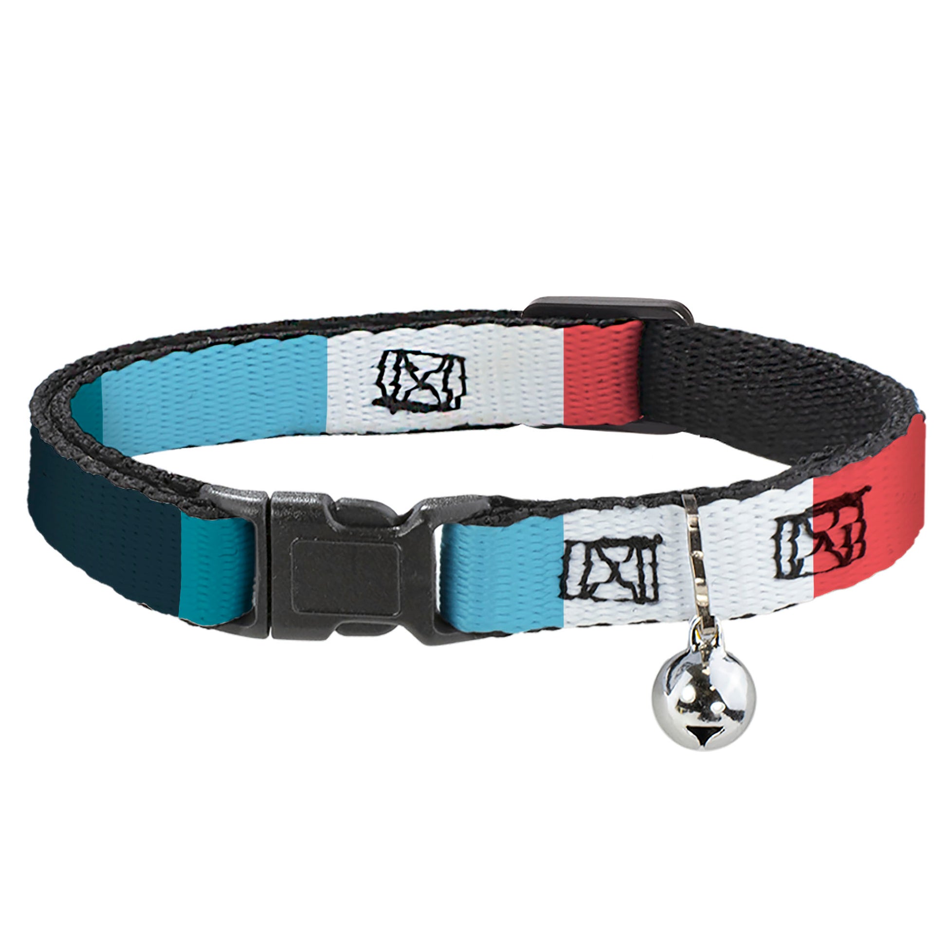 Breakaway Cat Collar with Bell - Summer Essentials Color Block 4 Breakaway Cat Collars Buckle-Down