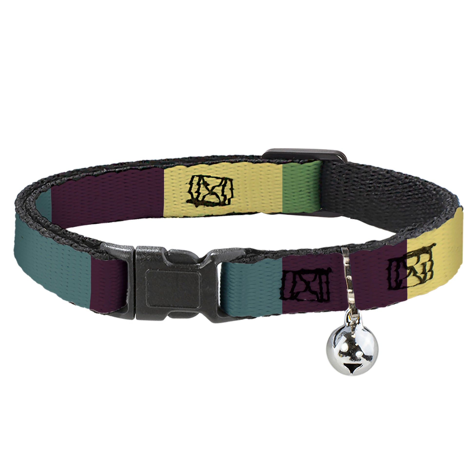Breakaway Cat Collar with Bell - Summer Essentials Color Block 5 Breakaway Cat Collars Buckle-Down