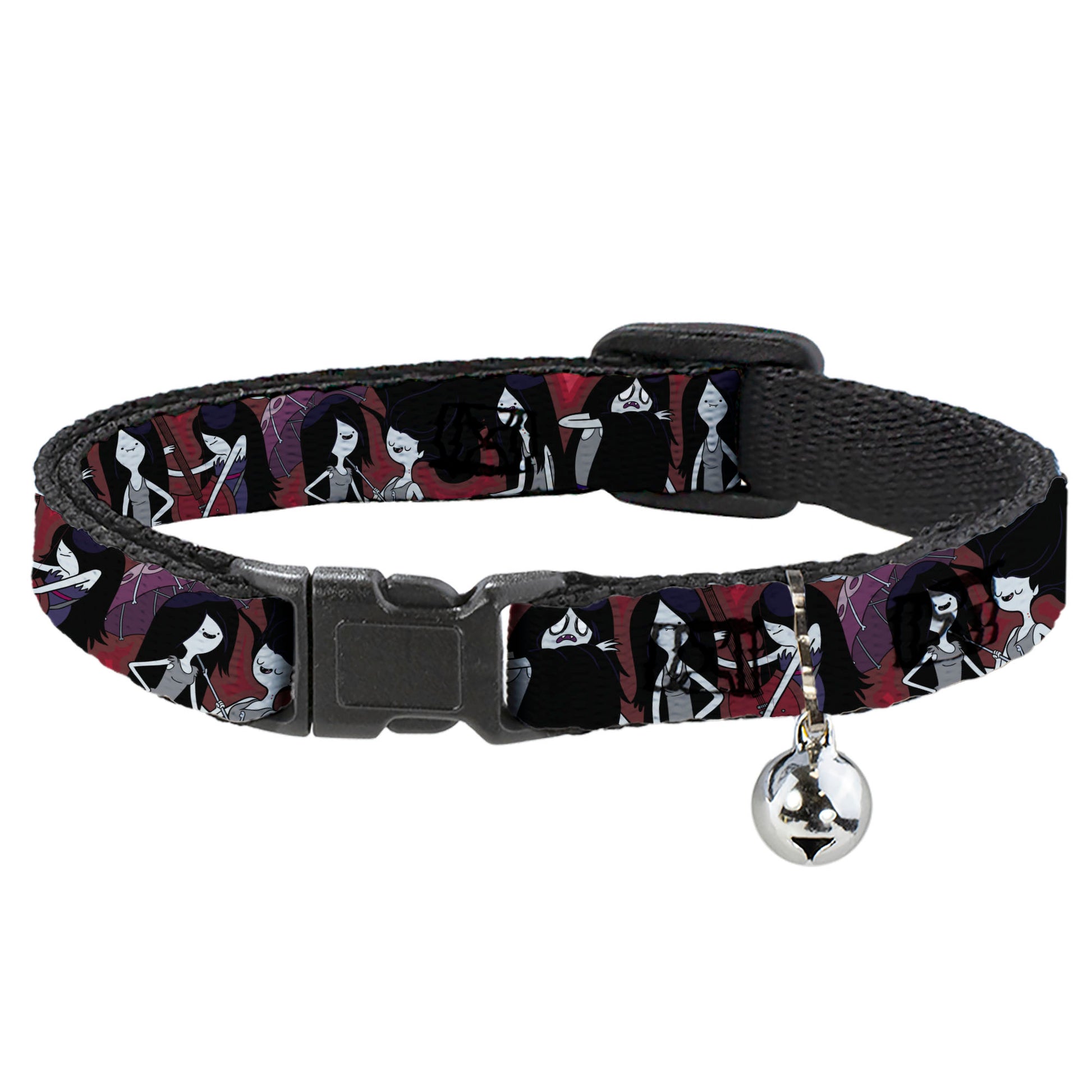 Breakaway Cat Collar with Bell - Adventure Time Marceline Poses Collage Reds Breakaway Cat Collars Adventure Time